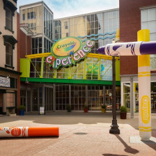 Entrance to Crayola Experience in Easton, Pennsylvania