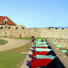 Grounds of Fort Ticonderoga in New York