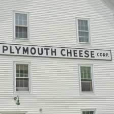 Exterior of the Plymouth Cheese Corporation, a stop on the Vermont Cheese Trail
