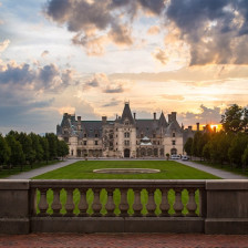 Exterior of the Biltmore Estate outside of Asheville, North Carolina