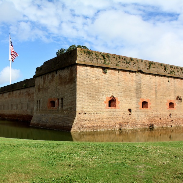 Exterior of Fort Pulaski near Savannah, Georgia