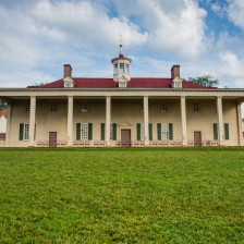 Exterior of Mount Vernon at George Washington's Mount Vernon and Estates in Virginia