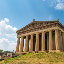 Replica of the Greek Parthenon at Centennial Park in Nashville, Tennessee