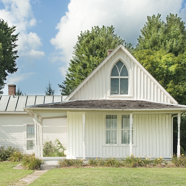 The American Gothic House in Eldon, Iowa