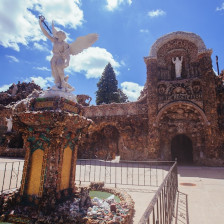 Exterior of the Grotto of the Redemption in West Bend, Iowa