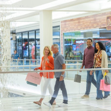 Shoppers enjoying their day at the Mall of America in Bloomington, Minnesota