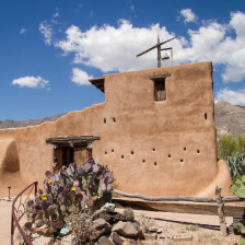 Exterior of the DeGrazia Gallery in the Sun Museum in Tucson, Arizona