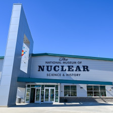 Exterior of the Museum of Nuclear Science & History museum in Albuquerque, New Mexico