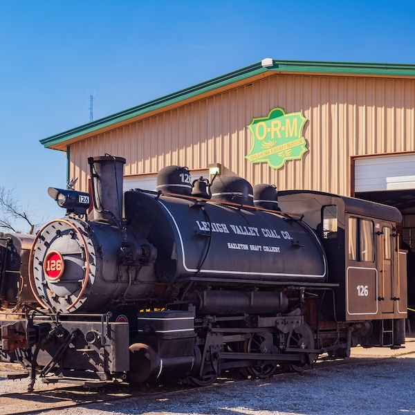 Exterior of the Oklahoma Railway Museum in Oklahoma City