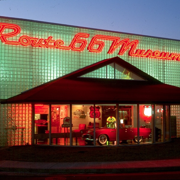 Exterior of the Route 66 Museum in Clinton, Oklahoma