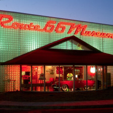 Exterior of the Route 66 Museum in Clinton, Oklahoma