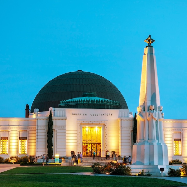 Exterior of the Griffith Observatory in Los Angeles, California