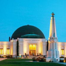Exterior of the Griffith Observatory in Los Angeles, California