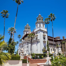Exterior of the Hearst Castle in San Simeon, California
