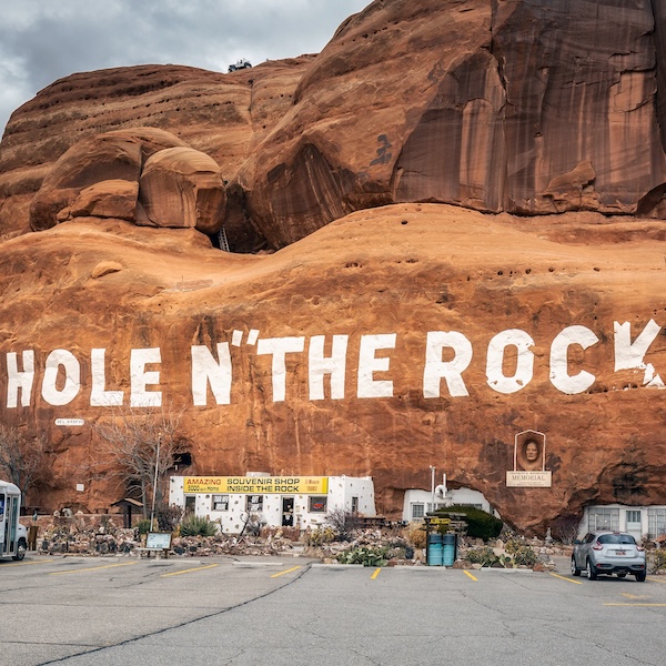 Hole N" the Rock, a roadside attraction in Moab, Utah