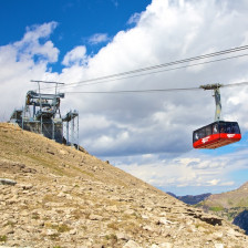 Aerial of the Jackson Hole Aerial Tram in Wyoming